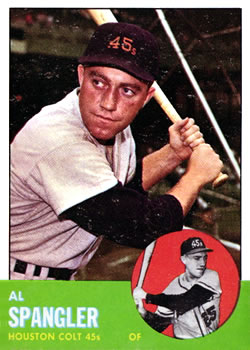 1963 Topps Baseball Cards      077      Al Spangler